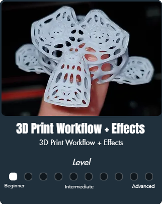 3D Print Workflow + Effects